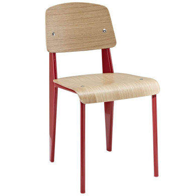 Prouve Dining Side Chair, Natural Red