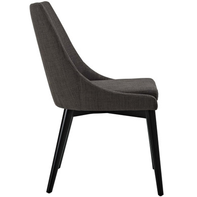 Viscount Fabric Dining Chair, Brown