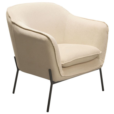 Status Accent Chair in Cream Fabric