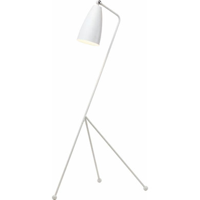 Grasshopper Modern Floor Lamp, White