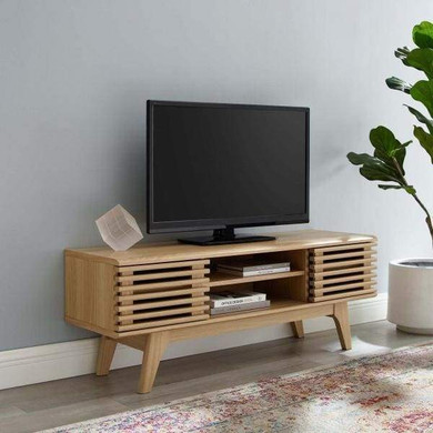 Frank Lloyd 46” TV Media Console, Oak