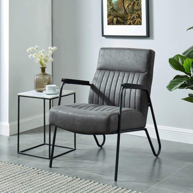 Perimeter Accent Lounge Chair, Vintage Gray