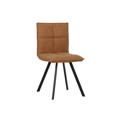 Weston Vegan Leather Dining Chair, Light Brown