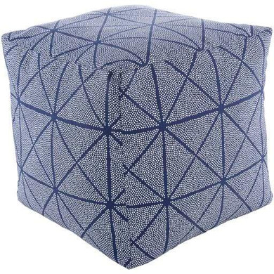 Mazarine Pouf, Blue