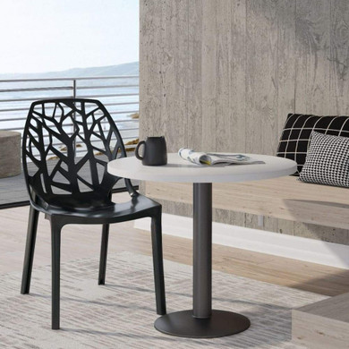 Coronado Dining Side Chair, Solid Black