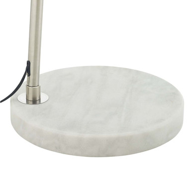 Sunflower Round Marble Base Floor Lamp, White