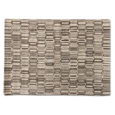 Kaval Hand Tufted Wool Rug, Natural Brown