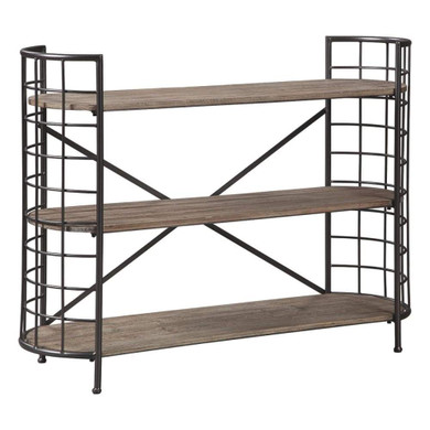 Cyrus Wood And Metal Bookcase