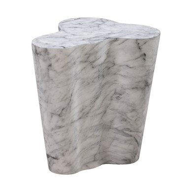 Slab Marble Short Side Table