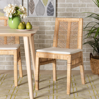 Suvi Rattan Dining Chair, Set Of Two