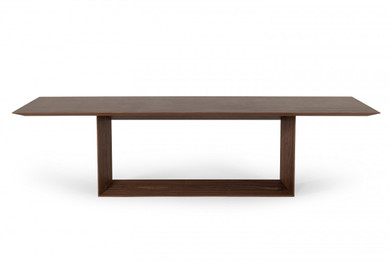 Chiara Modern Walnut Dining Table