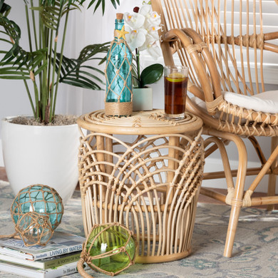 Edith Rattan Side Table