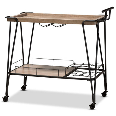 Perry 2-Tier Wine Serving Cart