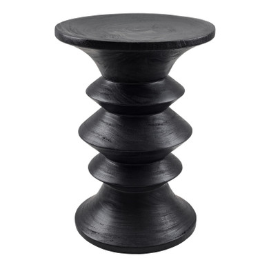 Zaire Trembesi Side Table, Black