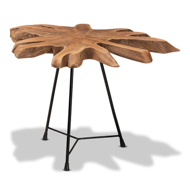 Alvin Teak Tree Trunk Side Table