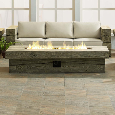 Mantra 70" Rectangular Outdoor Patio Fire Pit Table