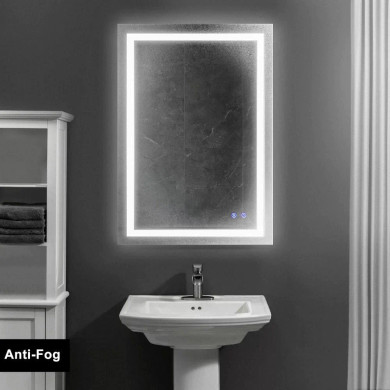 Phantom 24 X 36 Frameless LED Illuminated Bathroom Wall Mirror