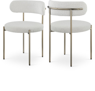 Carla Boucle Fabric Dining Chair, Set of 2