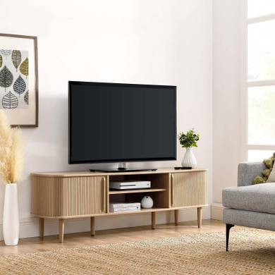 Contoura 63" TV Stand, Oak