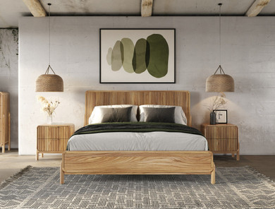 Maliah Natural Oak Bed