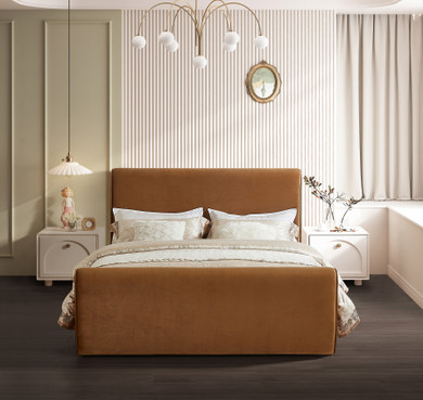 Lotus Velvet Bed, Queen