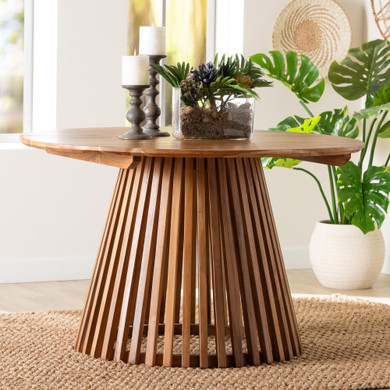 Sardis Slatted Acacia Wood Dining Table