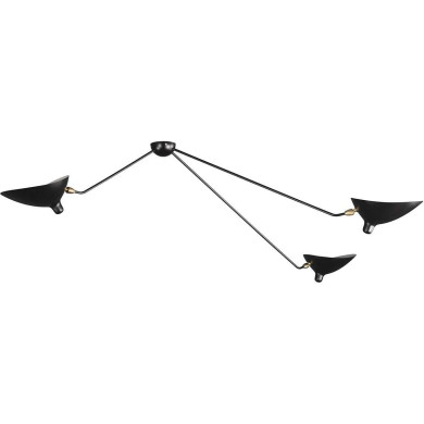 Mouille Edition MCL-SP3 Spider Ceiling Lamp, Black