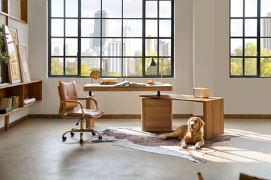 Mason Office Chair, Gold Frame