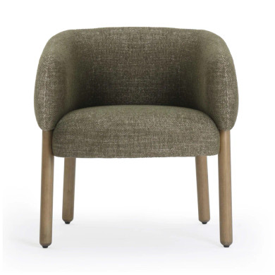 Fontella Textured Fabric Accent Chair