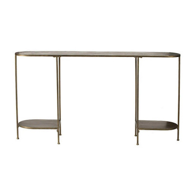 Bartlett 57 Inch Steel Frame Console Table, Bronze