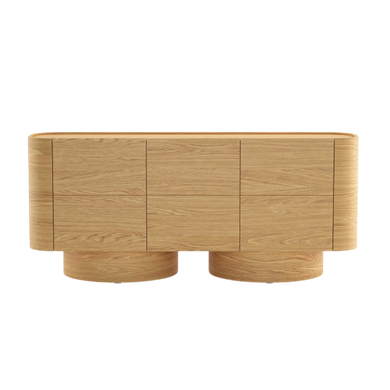 Solstice 72" Solid Wood S3-Door Sideboard, Natural