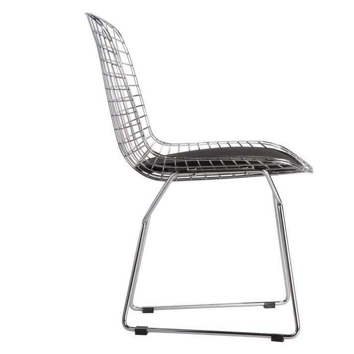 Wire Side Chair, Black