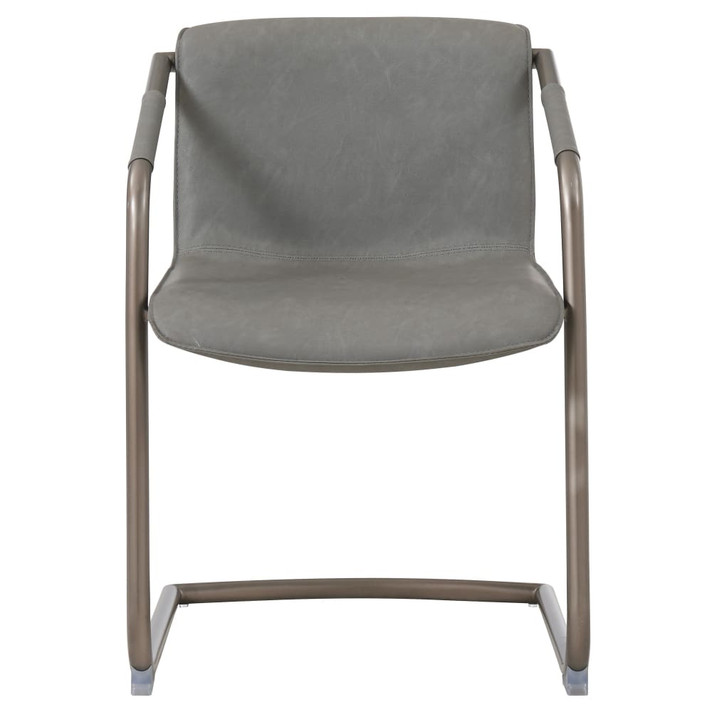 Indy PU Leather Side Chair-Gray Set of 2