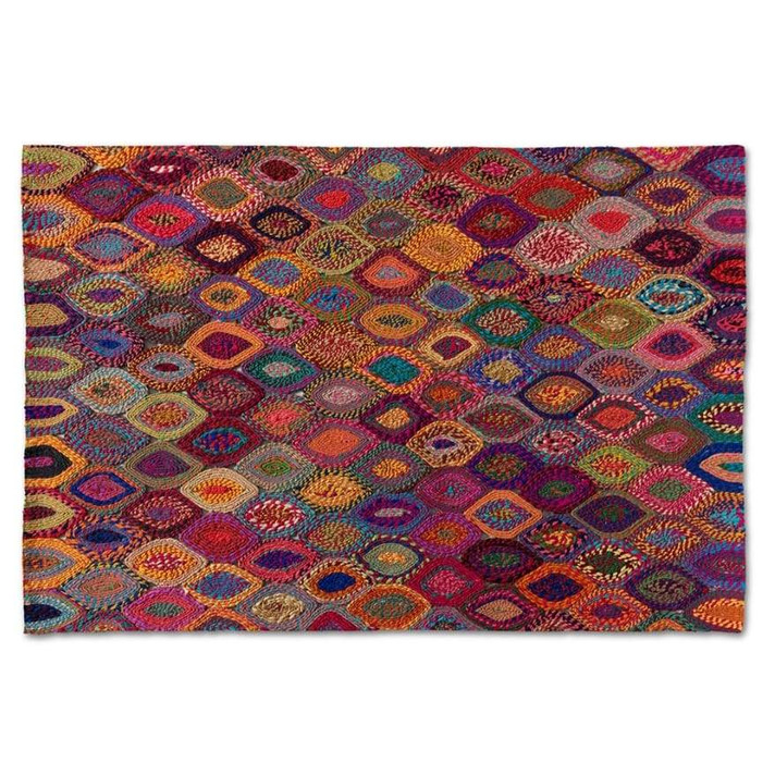 Adonis Hand Woven Fabric Rug, Multi-Color