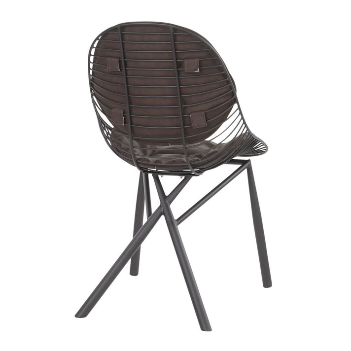 Copeland Wired Chair, Espresso, Set of 2