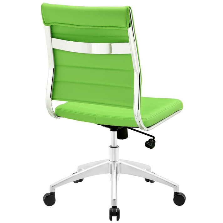 Jive Armless Mid Back Office Chair Green