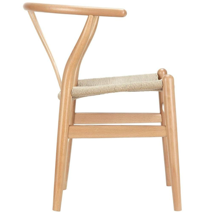 Wishbone Dining Wood Armchair, Natural