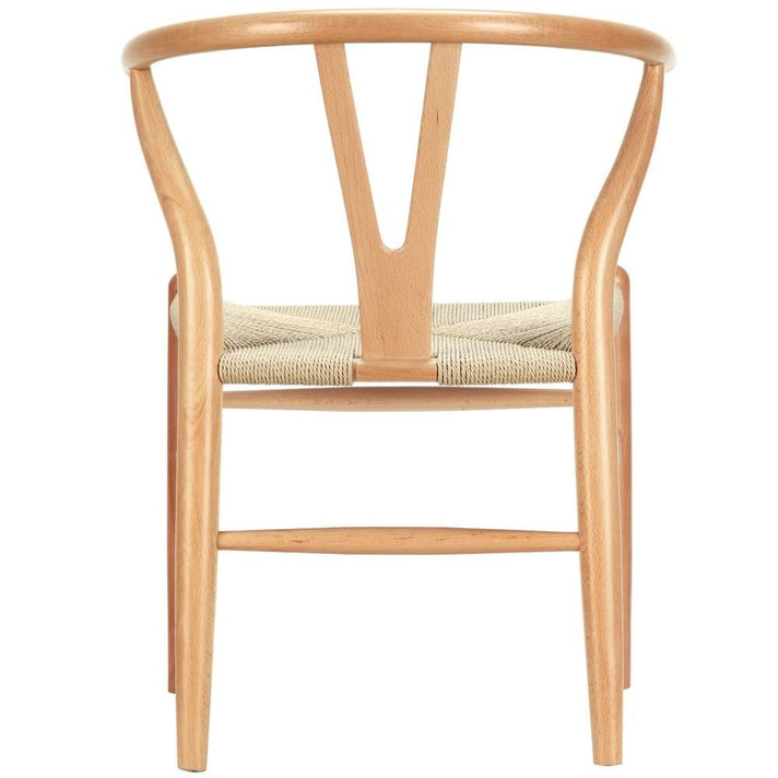 Wishbone Dining Wood Armchair, Natural