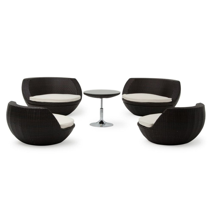 Ovo Outdoor Brown Seating Set