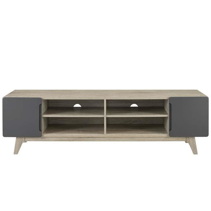 Tread 70" TV Stand Natural, Gray