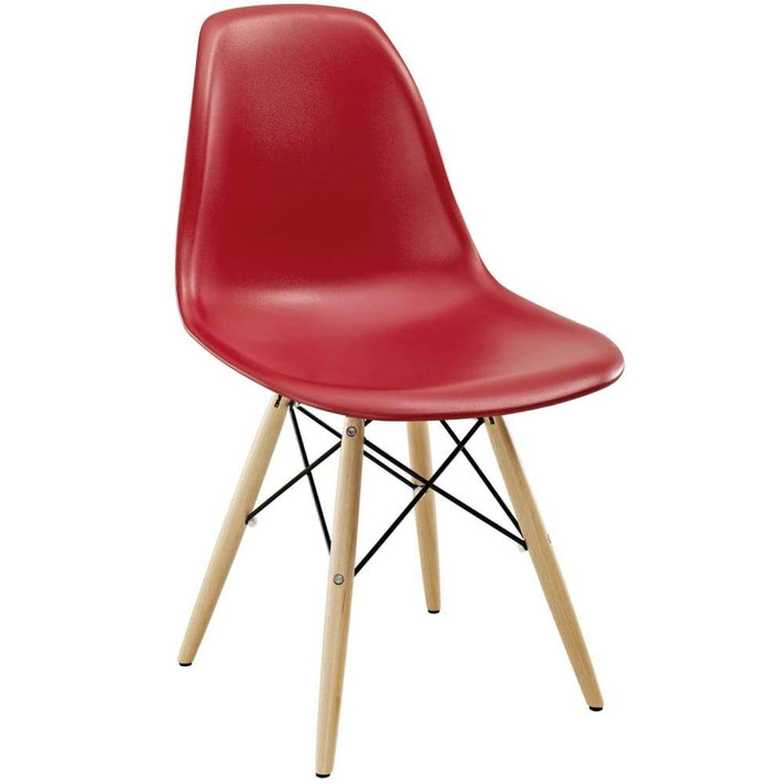 Pyramid Dining Side Chair, Red