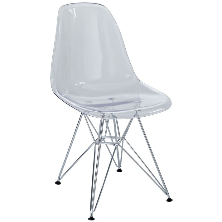 Paris Dining Side Chair, Clear