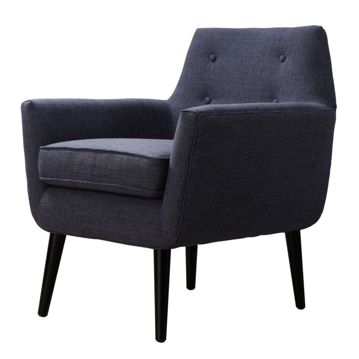 Clyde Navy Linen Chair