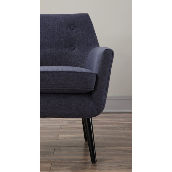 Clyde Navy Linen Chair