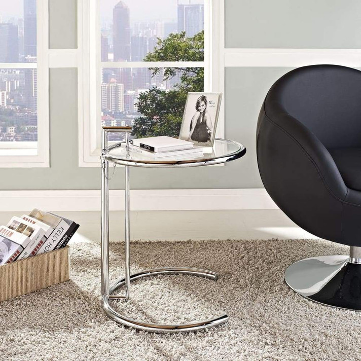 Eileen Side Table, Chrome