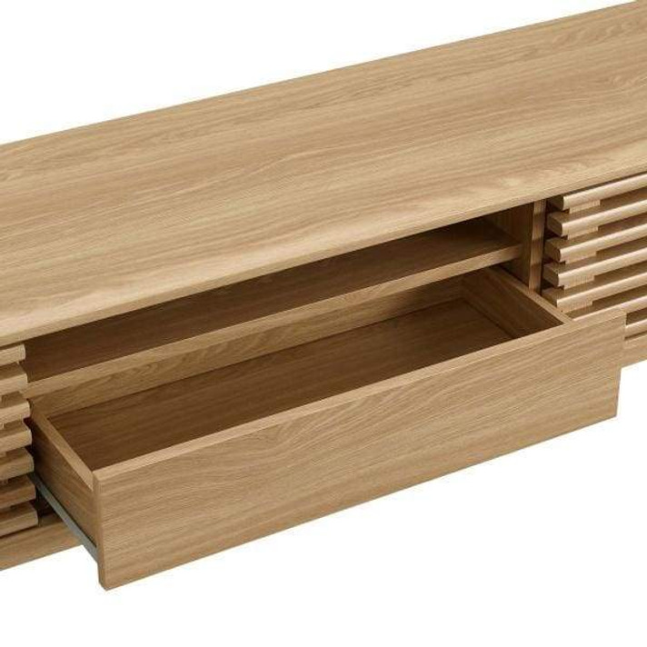 Frank Lloyd 70” TV Stand, Oak