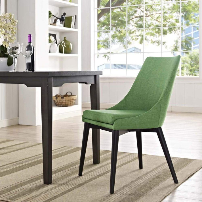 Viscount Fabric Dining Chair, Green