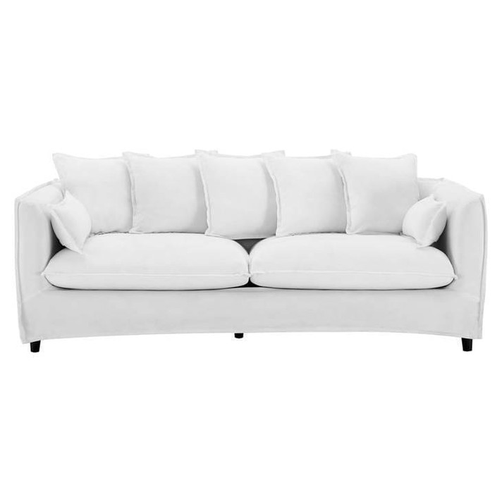 Altitude Slipcover Fabric Sofa, White