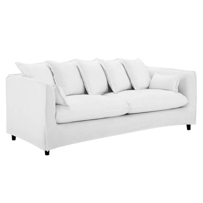 Altitude Slipcover Fabric Sofa, White