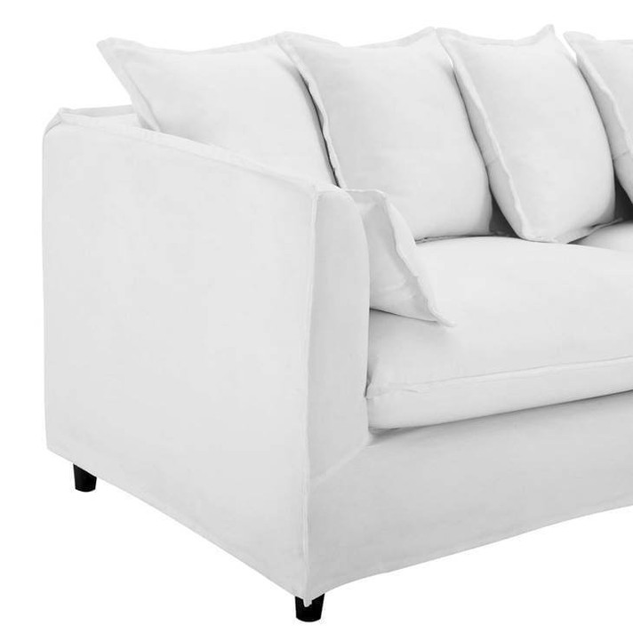 Altitude Slipcover Fabric Sofa, White